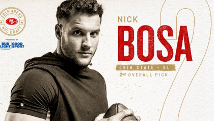 Él es Nick Bosa, el nuevo ala defensiva de los San Francisco 49ers