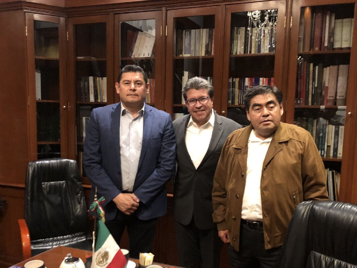 Alejandro Armenta, Ricardo Monreal y Miguel BArbosa