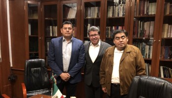 Alejandro Armenta, Ricardo Monreal y Miguel BArbosa