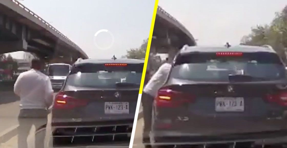 Pero no pasa nada: Así fue como en pleno tráfico asaltaron una camioneta en Río Mixcoac