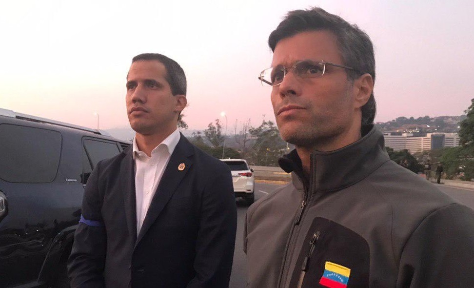 Juan Guaidó y Leopoldo López
