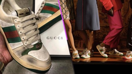 Tenis sucios: La nueva moda de Gucci que cuesta 15 mil pesos