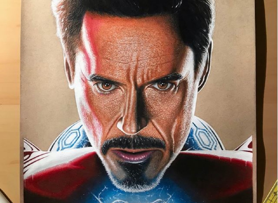 Aunque no lo crean, este increíble dibujo de Iron Man tomó 4 meses para  completarse