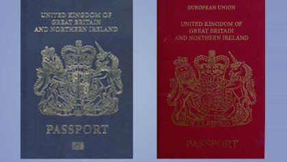 Conoce los nuevos pasaportes británicos que abandonan la UE