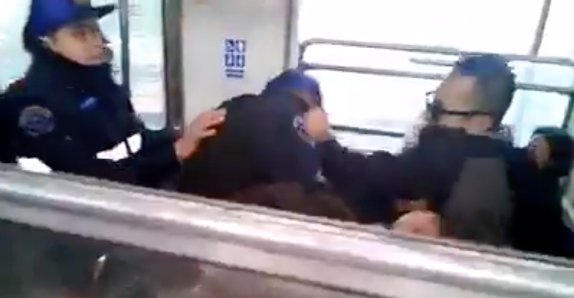 policias-golpean-vagoneros-metro-linea-b-video
