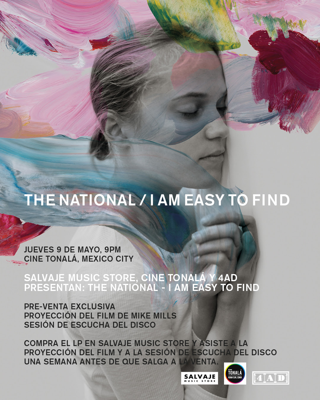 Cine Tonalá proyectará en exclusiva  ‘I Am Easy To Find’, de The National