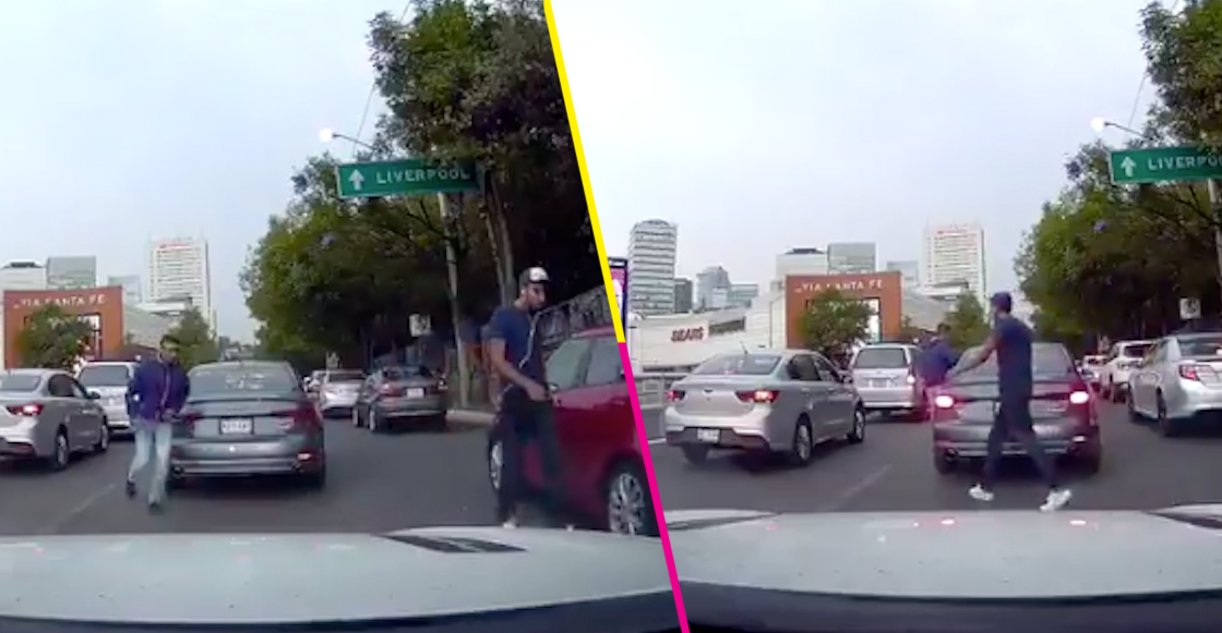 Otra vez en Santa Fe: captan robo a mano armada contra conductor de un Audi