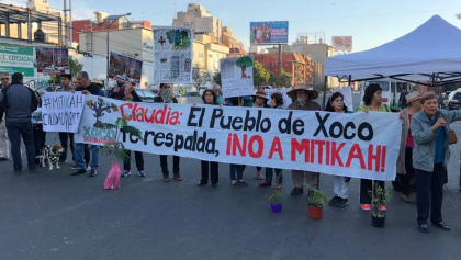 Vecinos de Xoco toman las calles y protestan contra Torre Mítikah