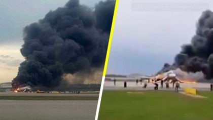 Avión de pasajeros se incendia y hace aterrizaje de emergencia en Moscú; hay al menos 13 muertos