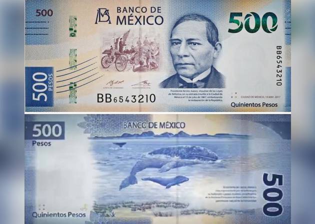 Billete 500 pesos mexicanos