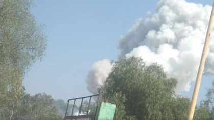 Explosión de polvorín en Tultepec