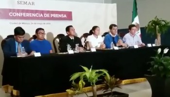 Lupita González cn conferencia de prensa