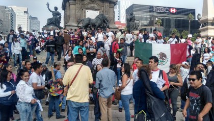 Vagoneros del Metro de la CDMX marchan en Reforma para que los dejen trabajar