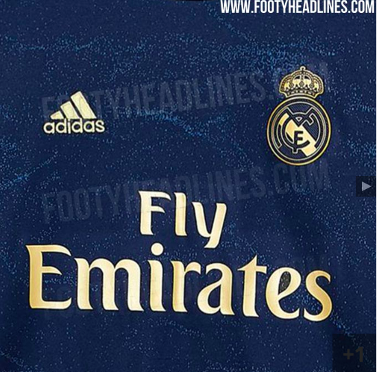 Soberbia: Se filtró la nueva camiseta del Real Madrid color marino y oro