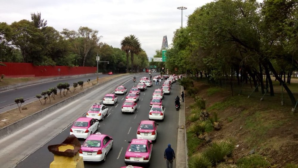 Manifestación-taxistas-CDMX-paro