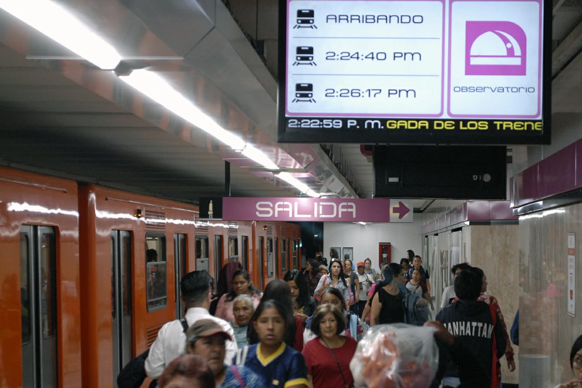 ¿El primer mundo? El Metro te avisa en tiempo real el arribo de trenes en sus estaciones 