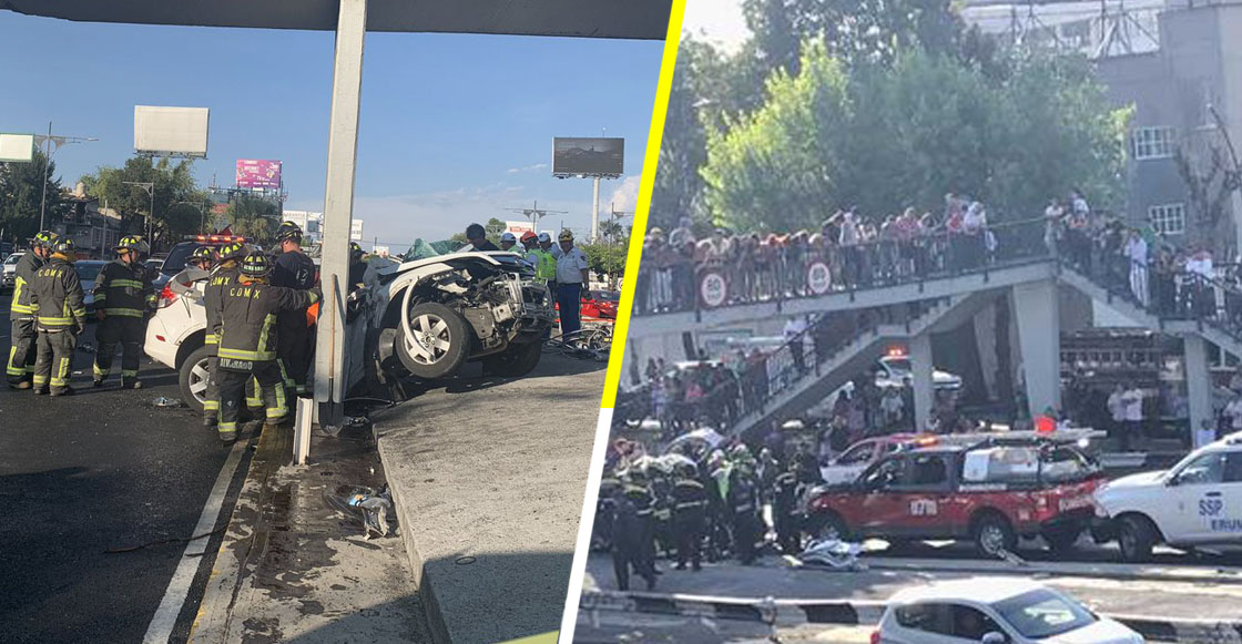 Tres muertos y dos lesionados deja fuerte choque sobre el Viaducto Río Piedad en la CDMX
