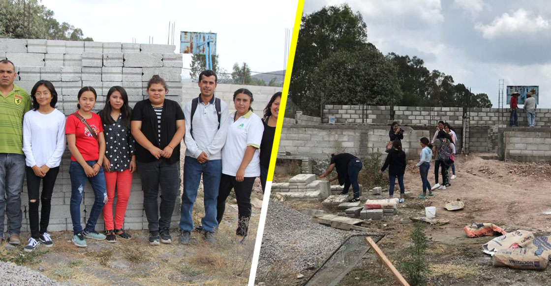 Jóvenes donan su beca "Benito Juárez" para construir una preparatoria en Querétaro