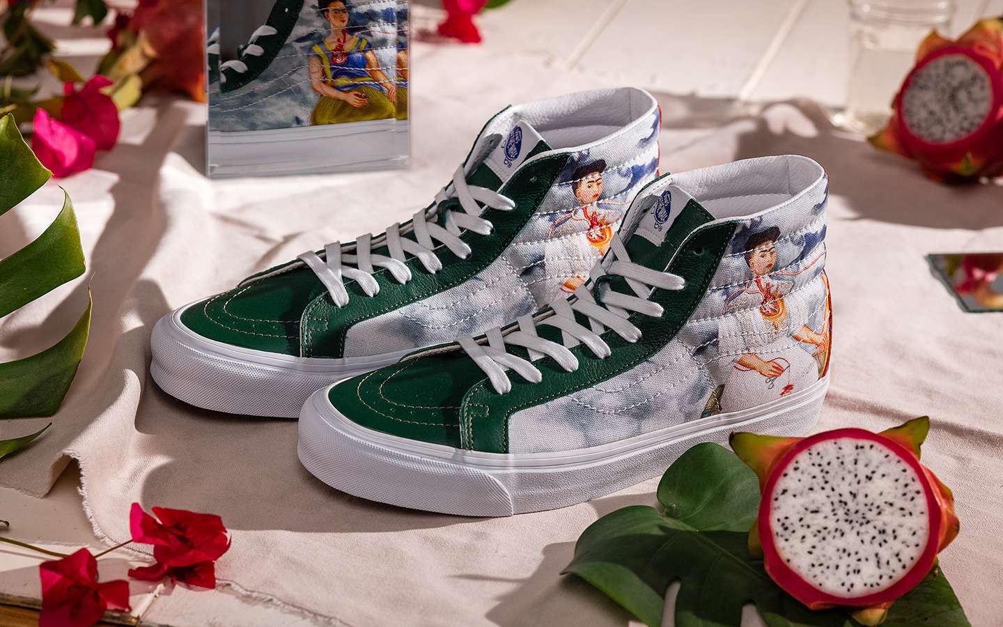 El arte mexa en tenis: Vans lanza su línea inspirada en Frida Kahlo