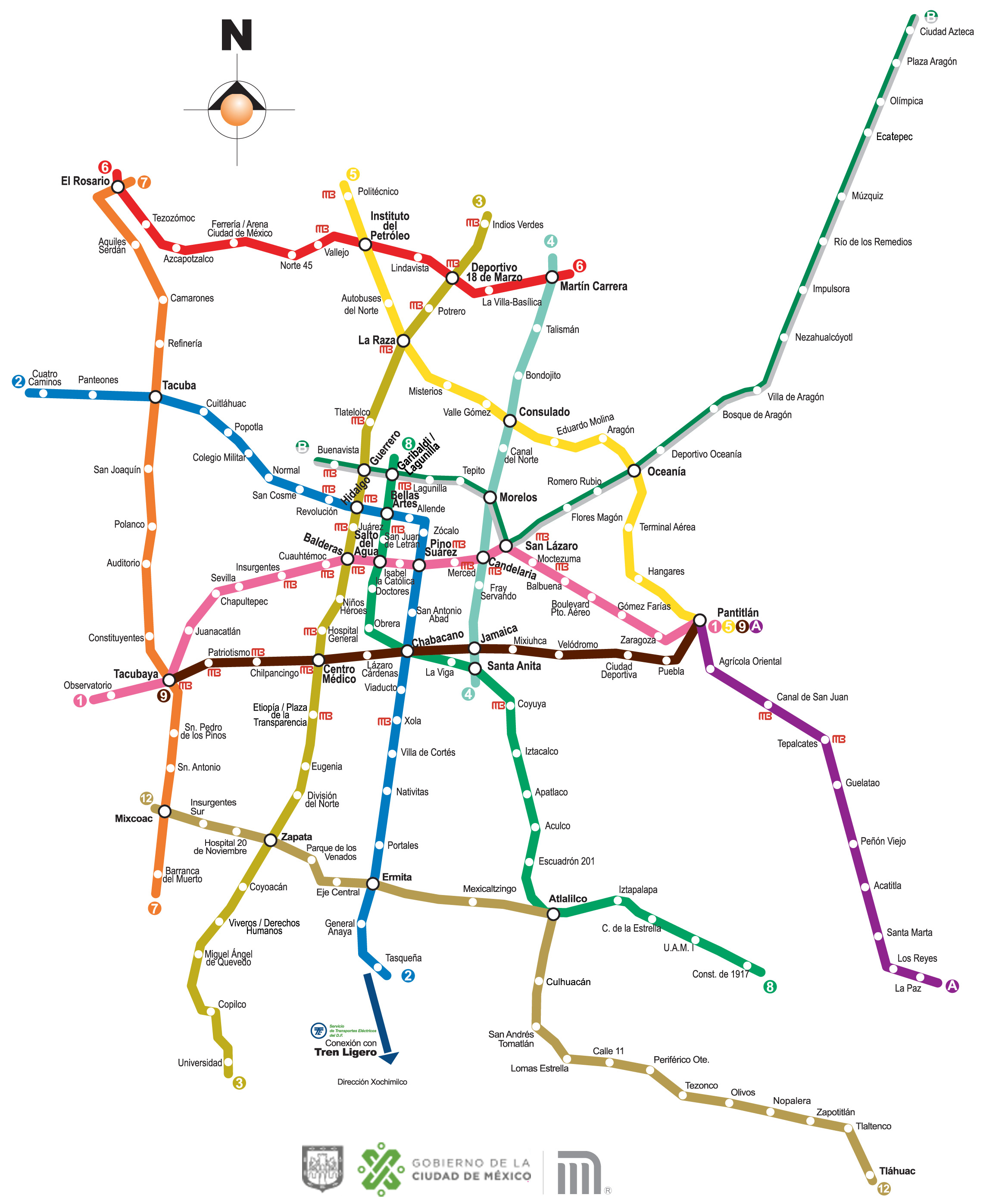 Very nice: Alguien tradujo al inglés el mapa del Metro de la CDMX y está increíble 