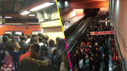 Usuarios reportan caos y congestionamiento en la Línea 7 del Metro CDMX