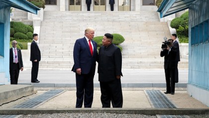 REunión entre Donald Trump y Kim Jon Un en la frontera de Corea del Norte y Corea del Sur