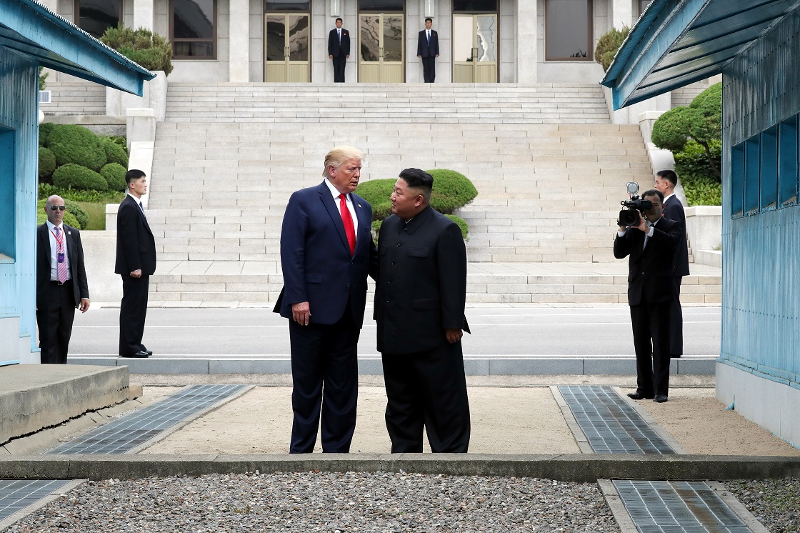 REunión entre Donald Trump y Kim Jon Un en la frontera de Corea del Norte y Corea del Sur