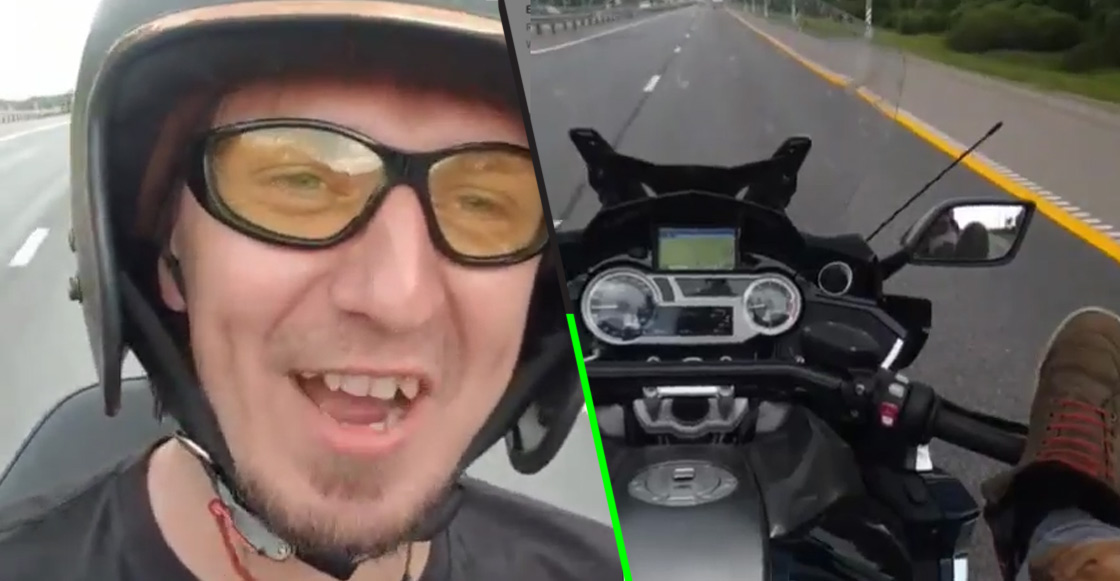 En la nota idiota del día: Youtuber muere por grabarse manejando una moto... con los pies