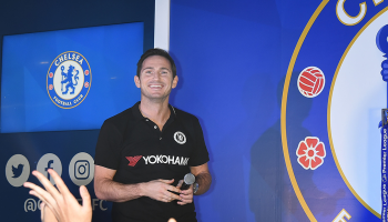 Frank Lampard en su regreso al Chelsea, esta vez como DT en 2020