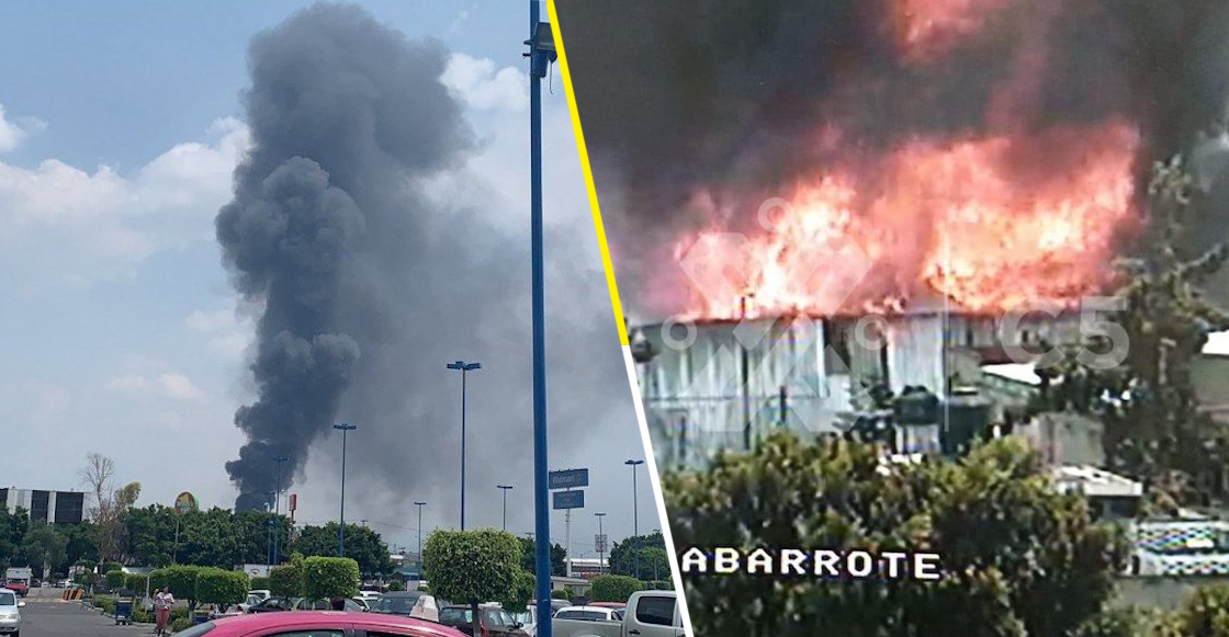 Reportan incendio en las inmediaciones de la Central de Abasto Iztapalapa