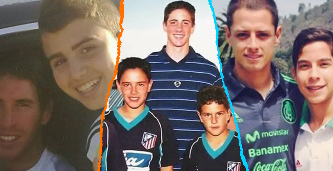 Los 5 futbolistas que se tomaron una foto con sus ídolos antes de jugar con ellos