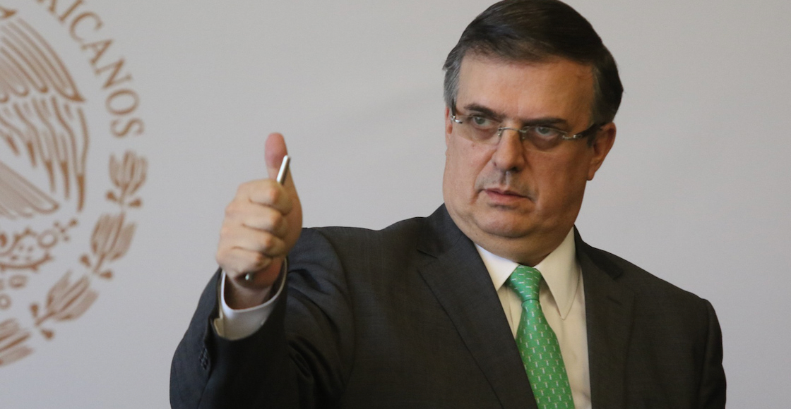 Was Marcelo Ebrard hospitalized for pressure problems?