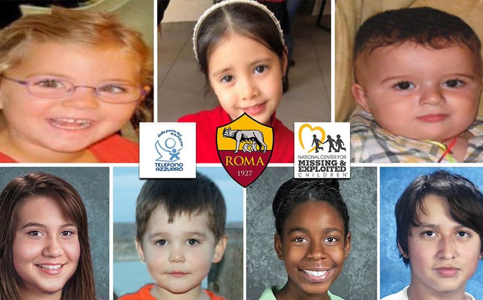 AS Roma ayudará a encontrar a niños desaparecidos por medio de sus fichajes