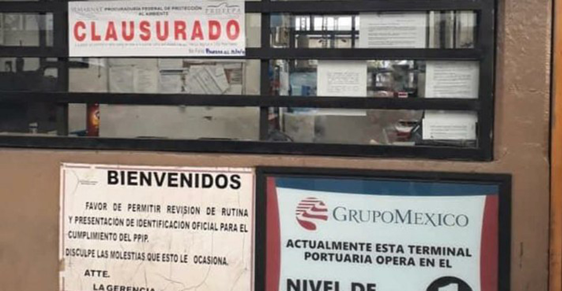 Clausuran terminal de Grupo México en Guaymas por derrame en Mar de Cortés