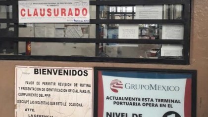 Clausuran terminal de Grupo México en Guaymas por derrame en Mar de Cortés