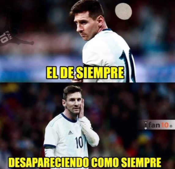 Messi y su ‘pecho frío’ congelaron los memes de la eliminación de Argentina en la Copa América