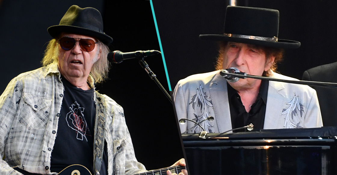 Bob Dylan y Neil Young cantaron juntos por primera vez después de 25 años