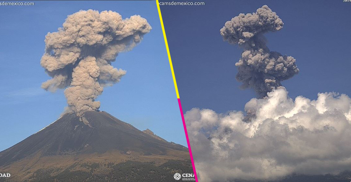 Mañana movidita: Tres explosiones del Popocatépetl; se mantiene Amarillo Fase 2
