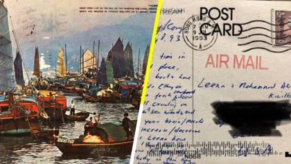 Una postal enviada desde Hong Kong llega a Estados Unidos después de 26 años