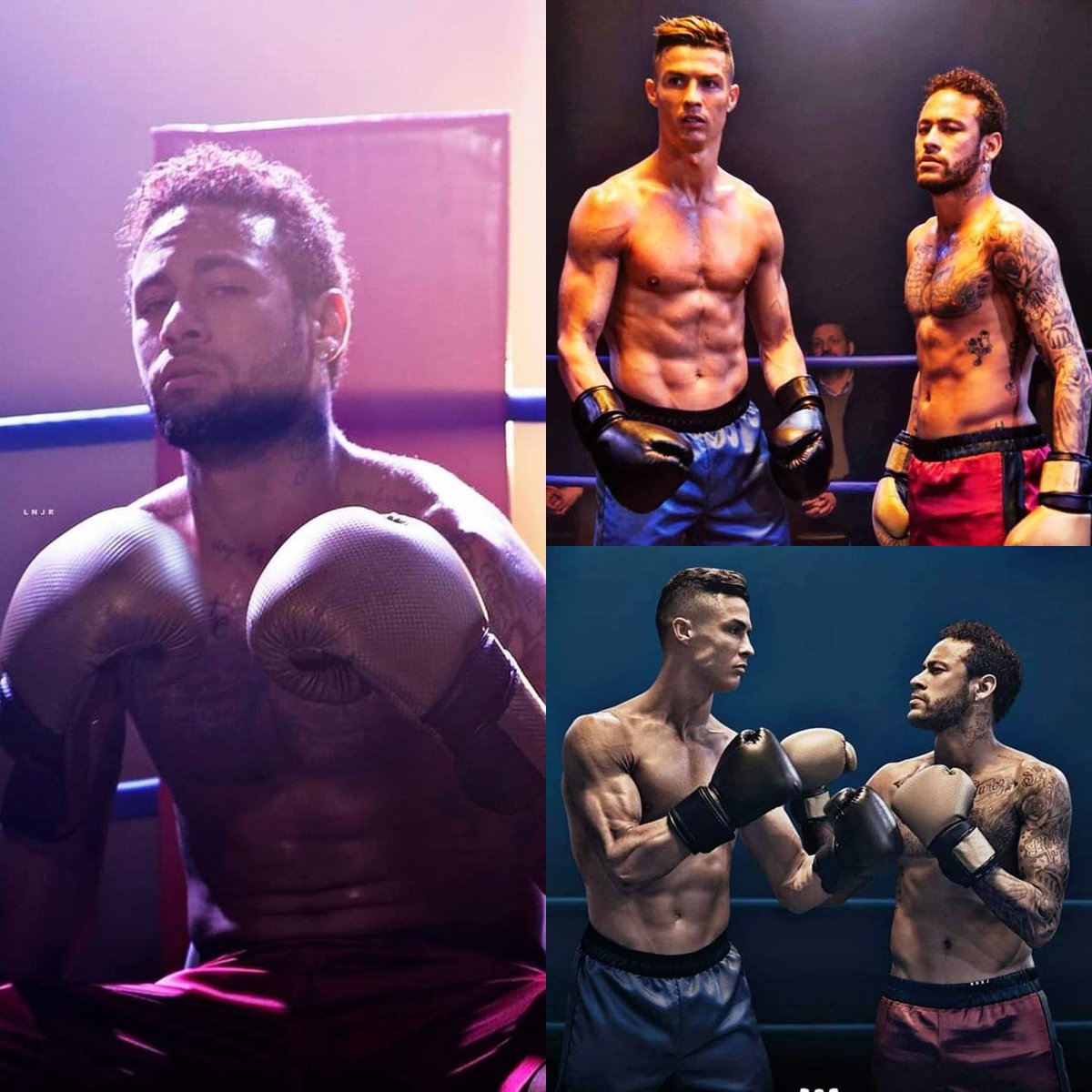 ¡KO seguro! Cristiano Ronaldo y Neymar se midieron en una ‘pelea de box’