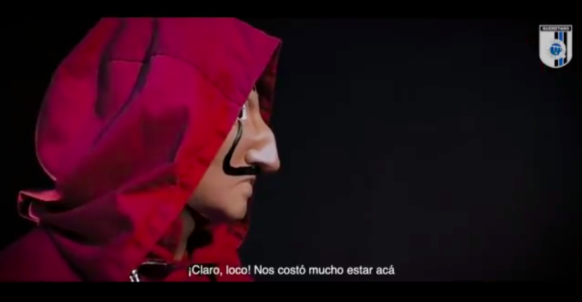 Querétaro presentó a sus refuerzos al puro estilo de 'La casa de papel'