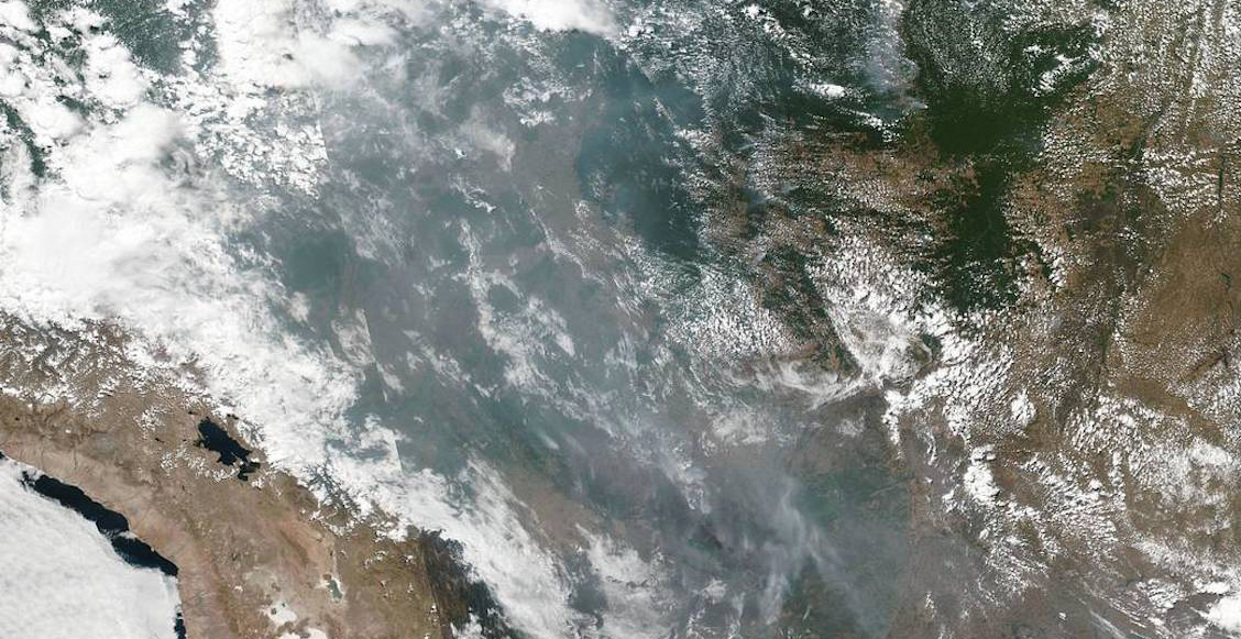 En imágenes: Los incendios en la selva del Amazonas captados por la NASA