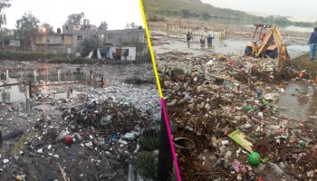 Fueron retiradas al menos 100 toneladas de basura de la presa El Ángulo, en Cuautitlán Izcalli