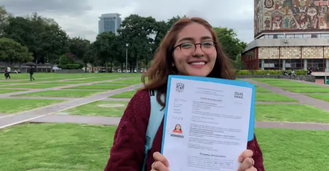 Alumna de la UNAM rechaza pase reglamentado y hace examen de admisión perfecto