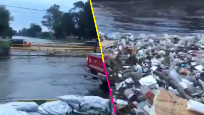 Fuertes lluvias y acumulación de basura provocan desbordamiento de ríos en Naucalpan