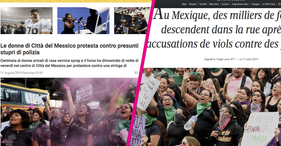 Mejor ellos: Así informaron los medios internacionales sobre la marcha feminista de la CDMX
