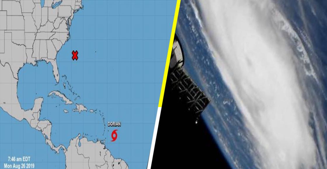 ¡Enorme! Así se ve el huracán Dorian desde el espacio