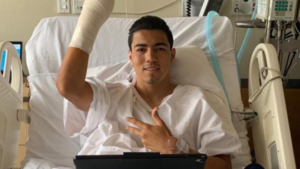 Erick Gutiérrez fue operado con éxito de una fractura en la mano