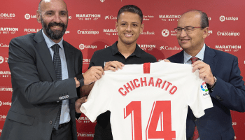 Las primeras palabras del 'Chicharito' como jugador del Sevilla