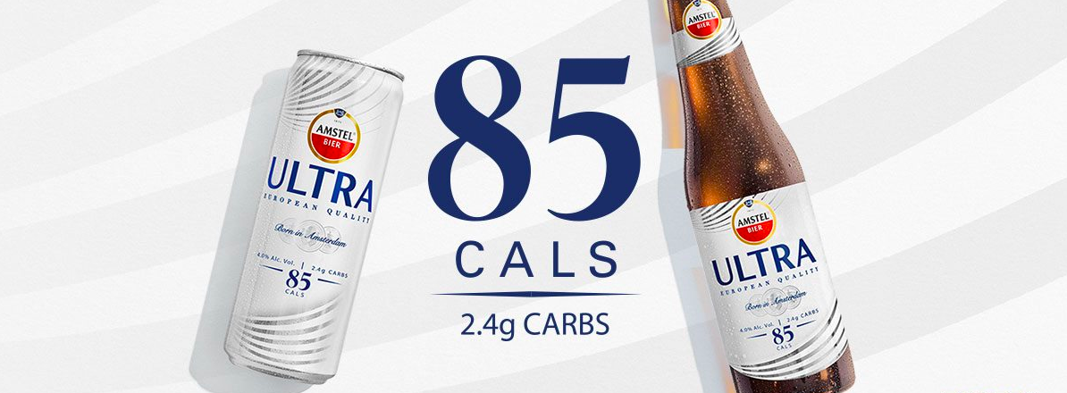 amstel ultra cerveza 85 calorias